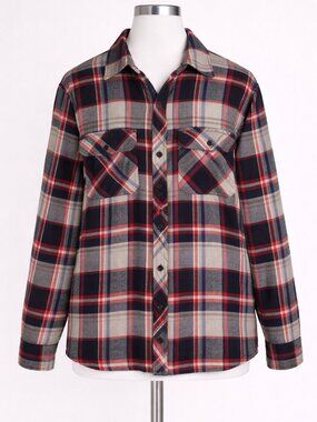 Dickies Plaid Quilted Shirt Jacket